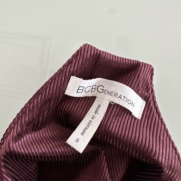 BCBGeneration Drape Pocket Cami Dress in
Mahogany - Picture 3 of 5